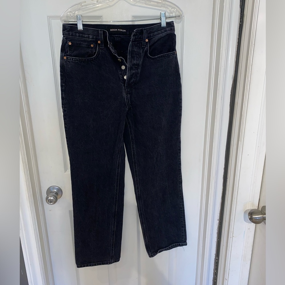 Denim forum Joni high rise loose jeans 26x29